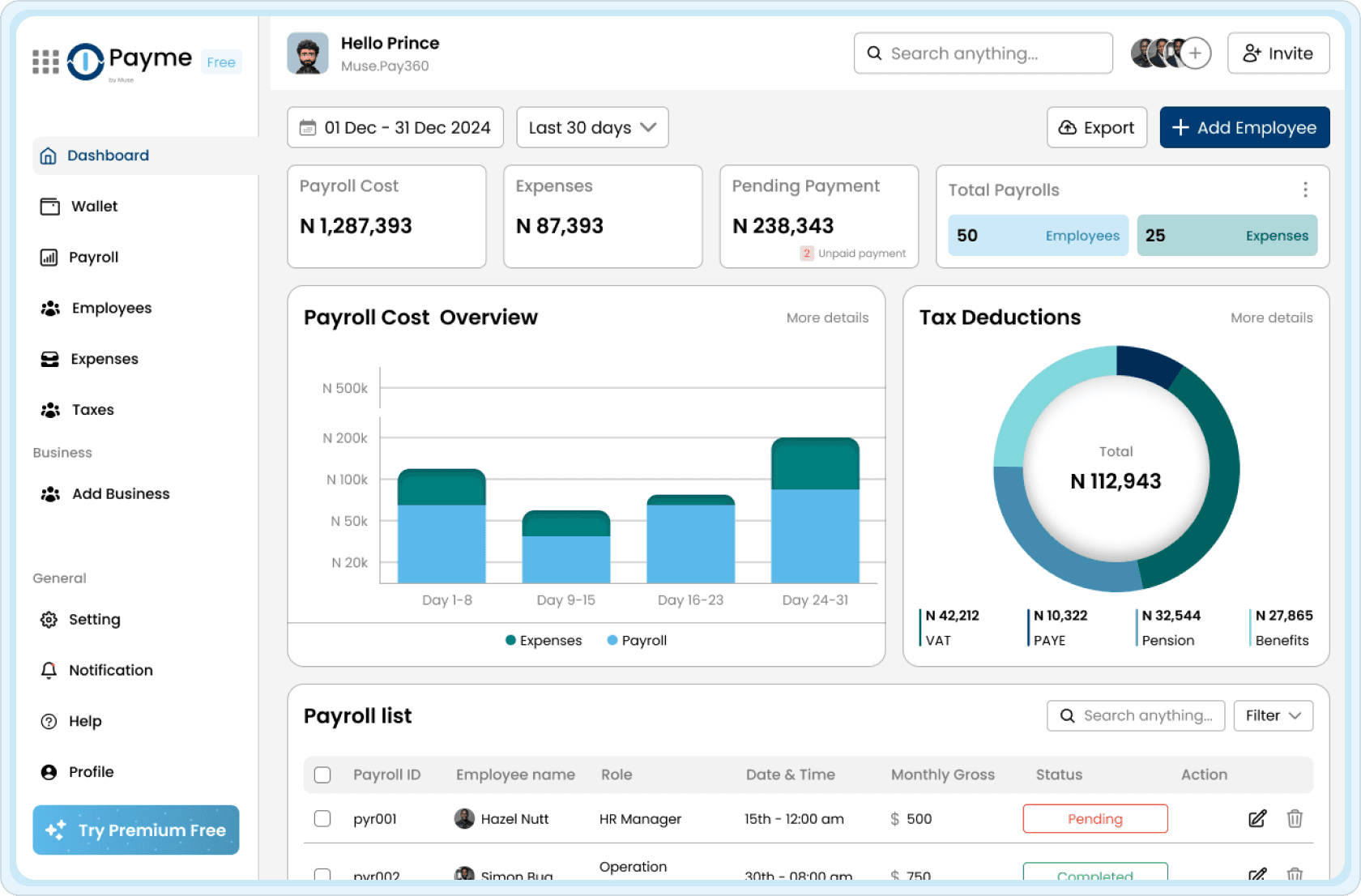 Dashboard Preview